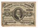 5 Cent United States Fractional Currency 1863