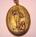 Gold Filled Locket w/ 14kt Yellow Gold Chain