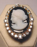 Cameo & Diamond Ring